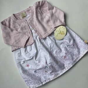 Disney Classic Pooh baby girl dress and NWT sweater (3-6 months)